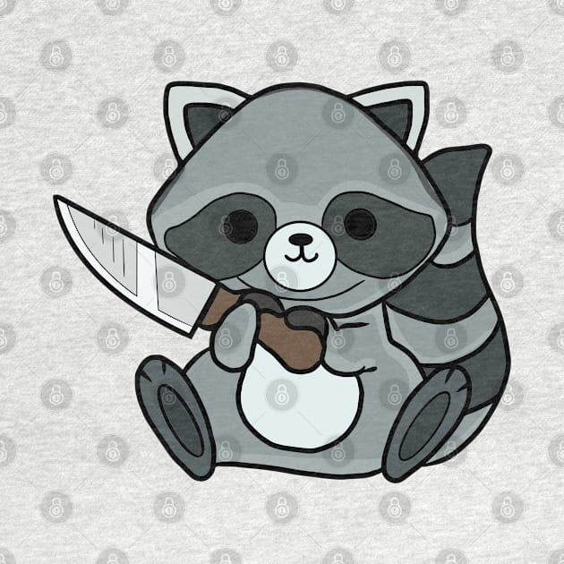 Racoon with a knife! by Anime Meme's